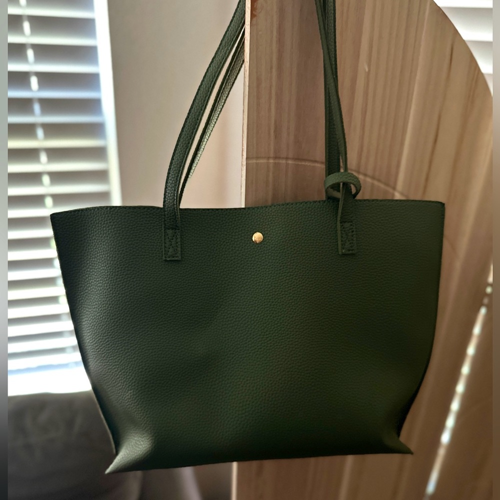 Green women’s tote bag army green